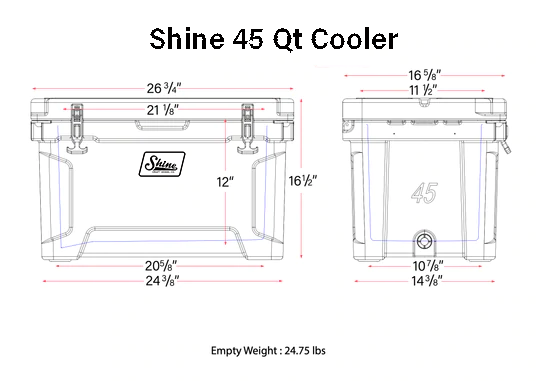 Shine 45Qt Cooler
