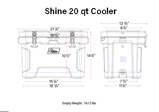 Shine 20Qt Cooler